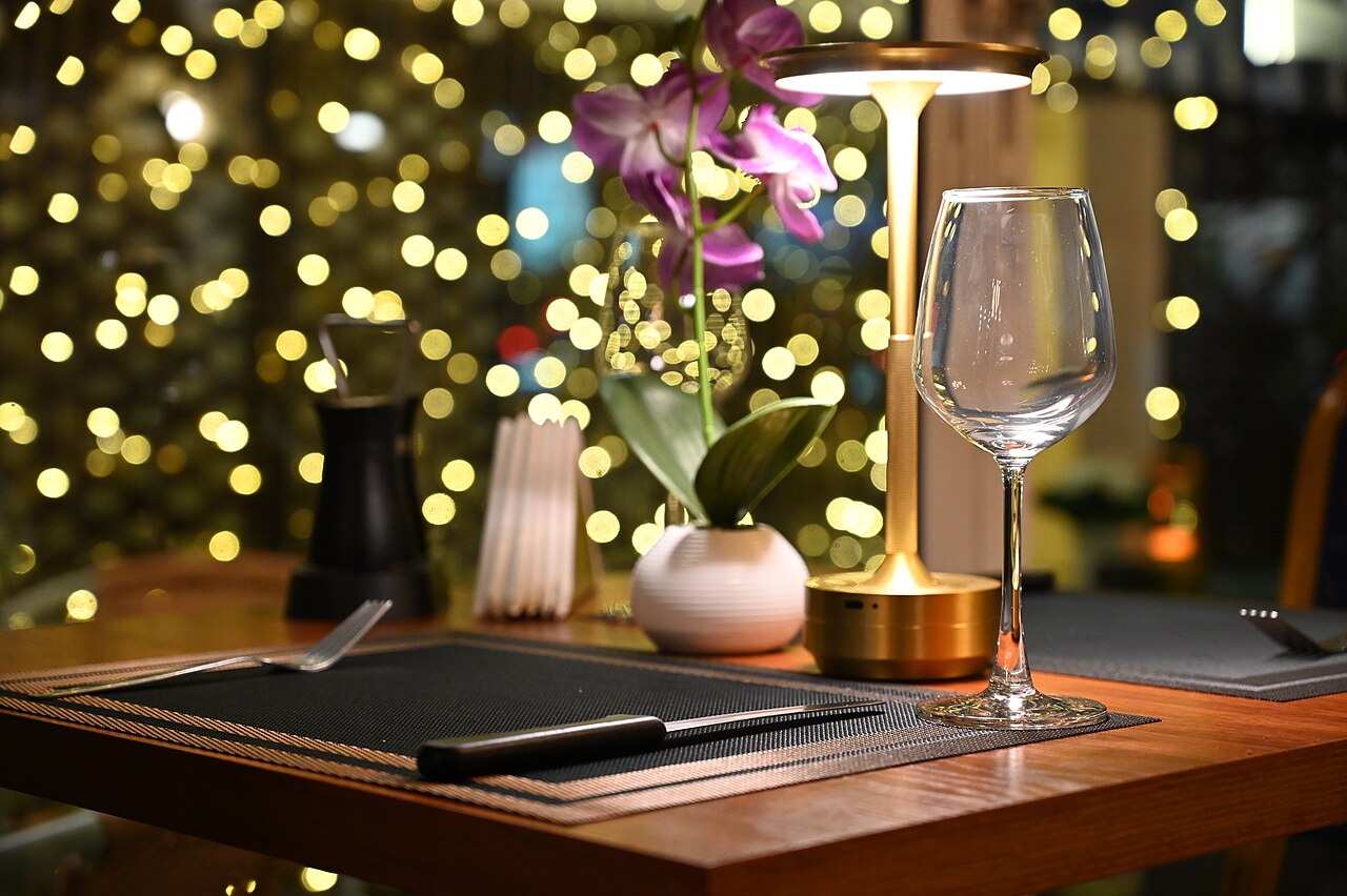 A cozy restaurant table